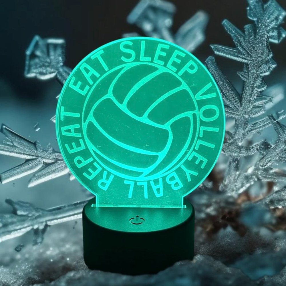 Custom LED night light, Volleyball night light, volley, LED Light